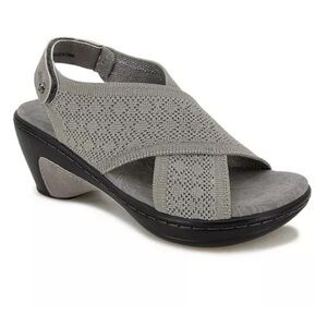JBU Gray Knit Wedge Sandals